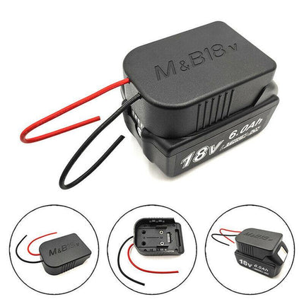18V Li-ion Battery Adapter DIY Wire Cable Connect Output Tool For Makita / Bosch - Aimall