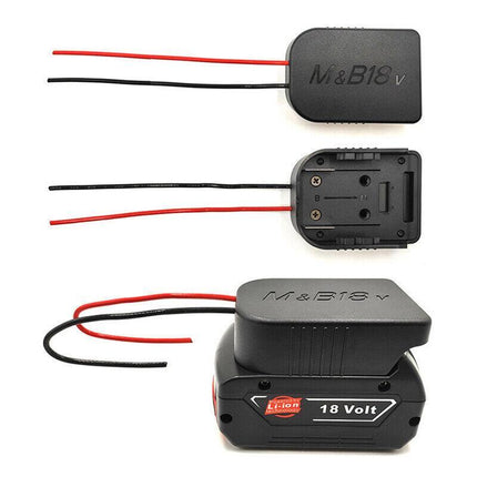 18V Li-ion Battery Adapter DIY Wire Cable Connect Output Tool For Makita / Bosch - Aimall