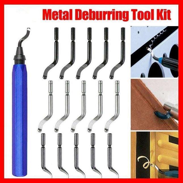 16pcs Rotary Deburr Blades Set Metal Deburring Tool Kit For Wood And Steel AU - Aimall