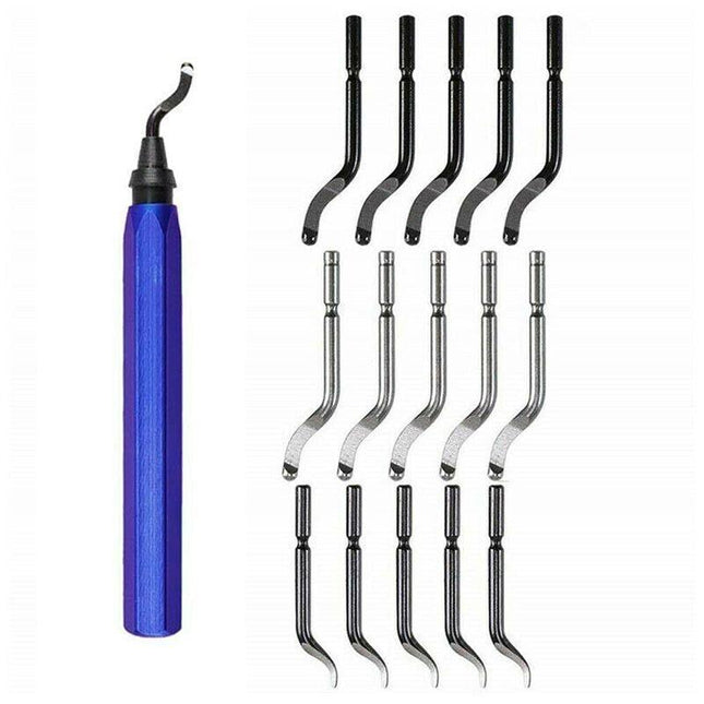 16pcs Rotary Deburr Blades Set Metal Deburring Tool Kit For Wood And Steel AU - Aimall