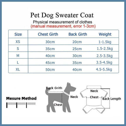 Cute Pet Dog Warm Jumper Sweater Clothes Puppy Cat Knitwear Knitted Coats Winter - Aimall