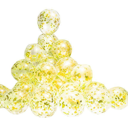 10/100x 30cm Confetti Balloons Glitter Clear Latex Birthday Party Wedding Sequin - Aimall