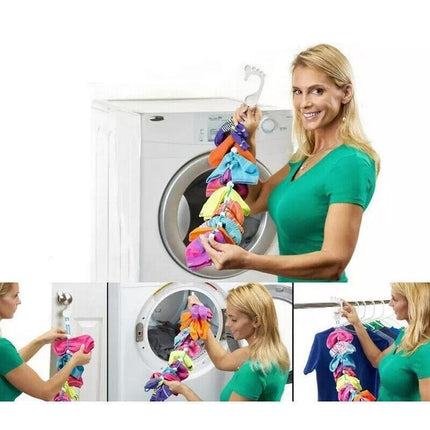 Locks Sock Tidy Clips Rope Storage Hangers Closet Organizer Laundry Helper AU - Aimall