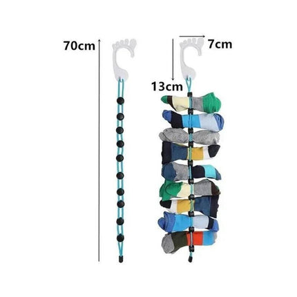 Locks Sock Tidy Clips Rope Storage Hangers Closet Organizer Laundry Helper AU - Aimall