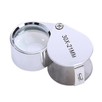 Loupe Magnifier Pocket Jewellers Eye Jewelry Magnifying Glass 30 x 21mm Jewelers - Aimall