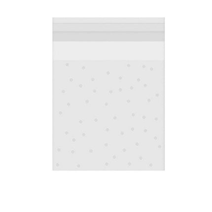 100 PCS Clear Dots Candy Packaging Bags Self Adhesive Cookie Biscuit Gift Bags - Aimall