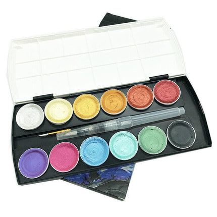 12-90 Watercolour Paint Set With Brush Painting Water Colour Art Artist Kits AU - Aimall