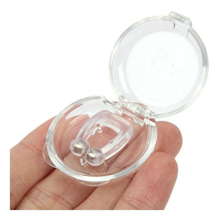 2x Anti Snore Magnetic Silicone Nose Clip Stop Snoring Apnea Aid Device Stopper - Aimall