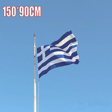 Large Greece Greek Flag Heavy Duty Outdoor 90 X 150 CM - 3ft x 5ft AU Stock - Aimall