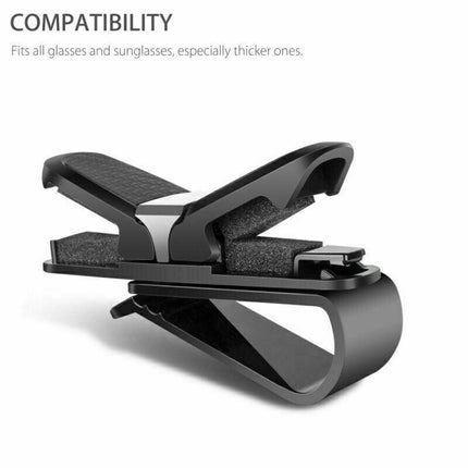 1PC Car Glasses Holder Clip Case Sunglasses Eyeglasses Ticket Card Clip Holder - Aimall