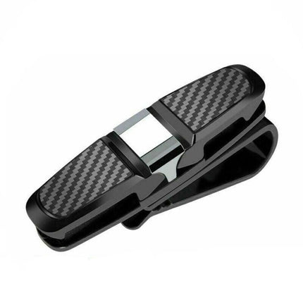 1PC Car Glasses Holder Clip Case Sunglasses Eyeglasses Ticket Card Clip Holder - Aimall