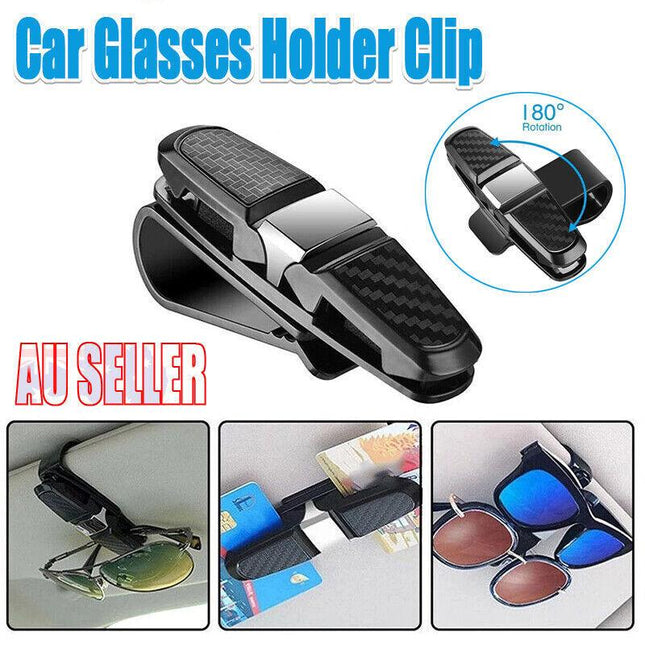 1PC Car Glasses Holder Clip Case Sunglasses Eyeglasses Ticket Card Clip Holder - Aimall