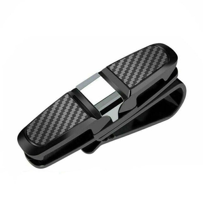 1PC Car Glasses Holder Clip Case Sunglasses Eyeglasses Ticket Card Clip Holder - Aimall