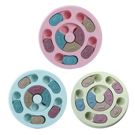 Dog Treat Dispenser Puppy Feeder Puzzle Game Interactive Toy Pet Training Supply - Aimall