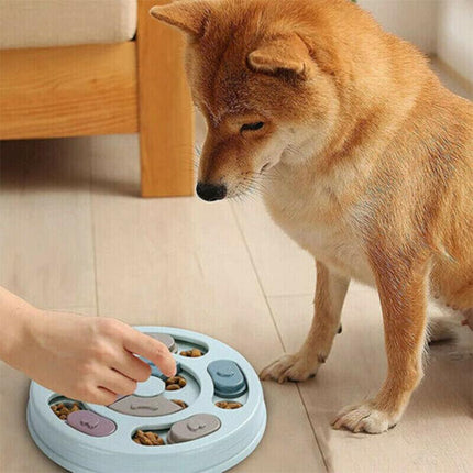 Dog Treat Dispenser Puppy Feeder Puzzle Game Interactive Toy Pet Training Supply - Aimall
