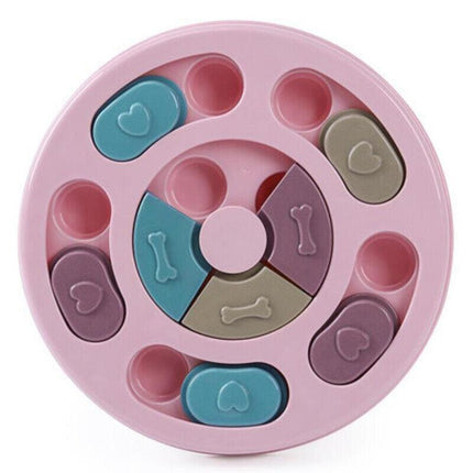 Dog Treat Dispenser Puppy Feeder Puzzle Game Interactive Toy Pet Training Supply - Aimall