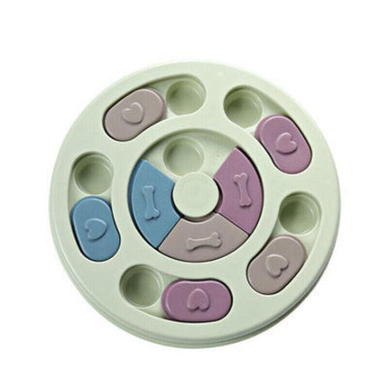 Dog Treat Dispenser Puppy Feeder Puzzle Game Interactive Toy Pet Training Supply - Aimall