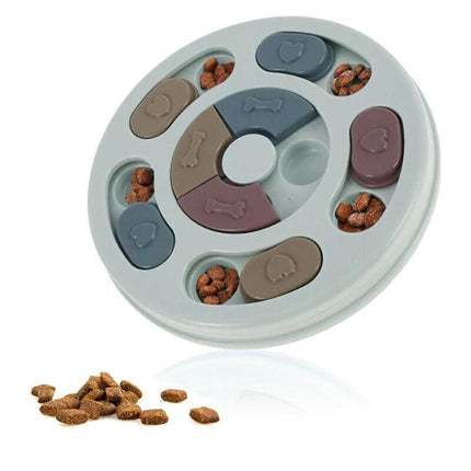 Dog Treat Dispenser Puppy Feeder Puzzle Game Interactive Toy Pet Training Supply - Aimall