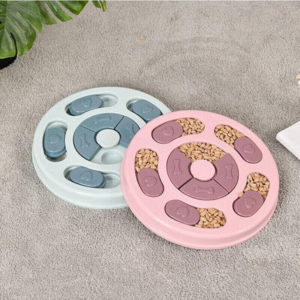Dog Treat Dispenser Puppy Feeder Puzzle Game Interactive Toy Pet Training Supply - Aimall