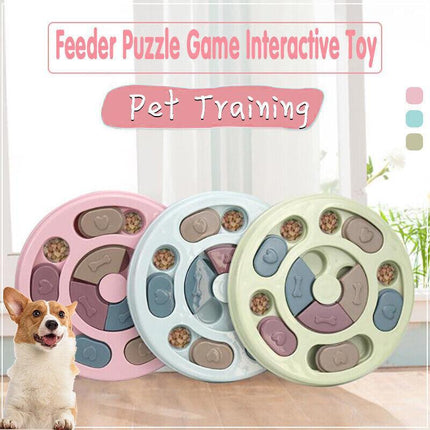 Dog Treat Dispenser Puppy Feeder Puzzle Game Interactive Toy Pet Training Supply - Aimall