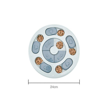 Dog Treat Dispenser Puppy Feeder Puzzle Game Interactive Toy Pet Training Supply - Aimall