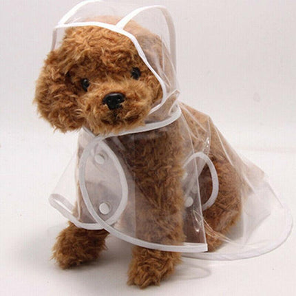 Puppy Waterproof Pet Dog Raincoat Jacket Clothes Vest Rain Coat Outdoor Hoodies - Aimall