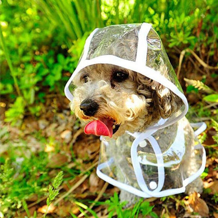 Puppy Waterproof Pet Dog Raincoat Jacket Clothes Vest Rain Coat Outdoor Hoodies - Aimall