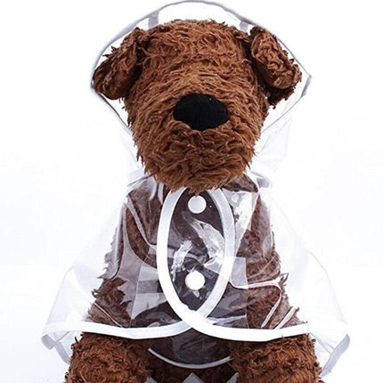 Puppy Waterproof Pet Dog Raincoat Jacket Clothes Vest Rain Coat Outdoor Hoodies - Aimall