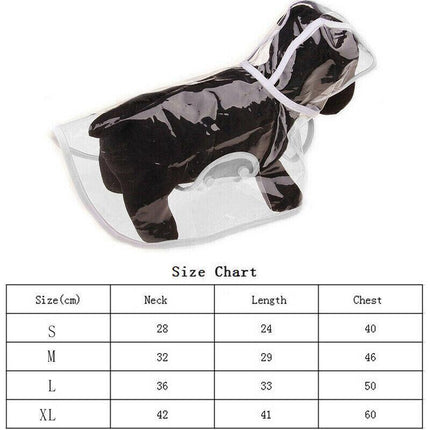 Puppy Waterproof Pet Dog Raincoat Jacket Clothes Vest Rain Coat Outdoor Hoodies - Aimall