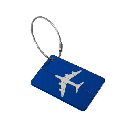 Luggage Tag Aluminum Travel Baggage Suitcase Identity Address Name Label Cards - Aimall
