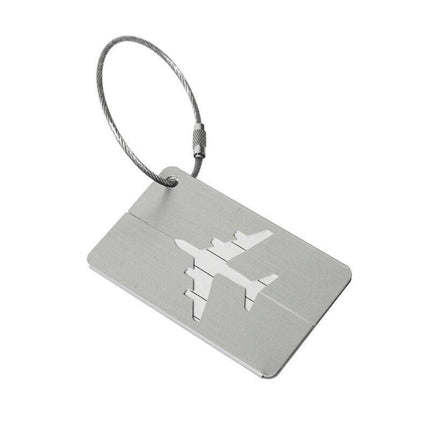 Luggage Tag Aluminum Travel Baggage Suitcase Identity Address Name Label Cards - Aimall
