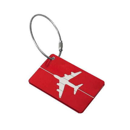Luggage Tag Aluminum Travel Baggage Suitcase Identity Address Name Label Cards - Aimall