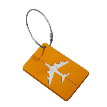 Luggage Tag Aluminum Travel Baggage Suitcase Identity Address Name Label Cards - Aimall