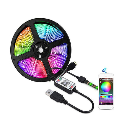 NEW LED Strip Lights RGB USB IP65 Waterproof 1M-10M 60-300 LEDs Bluetooth 5V AU - Aimall