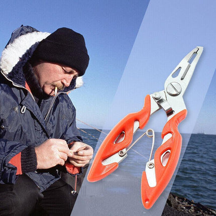 Fishing Pliers Scissors Line Cutter Braid Split Ring Tool Lip Grip TACKLE AU - Aimall