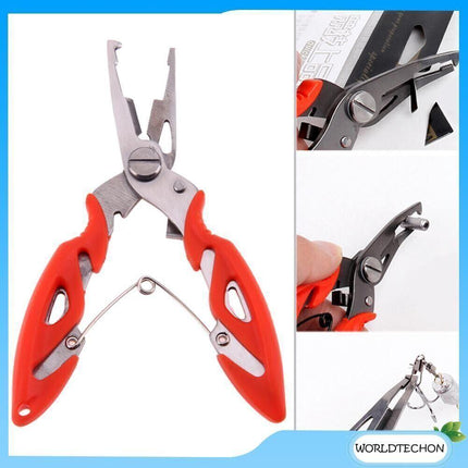 Fishing Pliers Scissors Line Cutter Braid Split Ring Tool Lip Grip TACKLE AU - Aimall