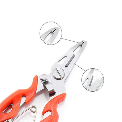 Fishing Pliers Scissors Line Cutter Braid Split Ring Tool Lip Grip TACKLE AU - Aimall