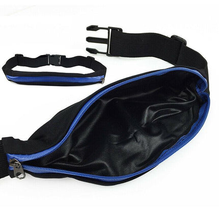 Waist Running Zip Belt Lycra Bum Bag Pocket Hiking Cycling Jogging Cycling Pouch - Aimall