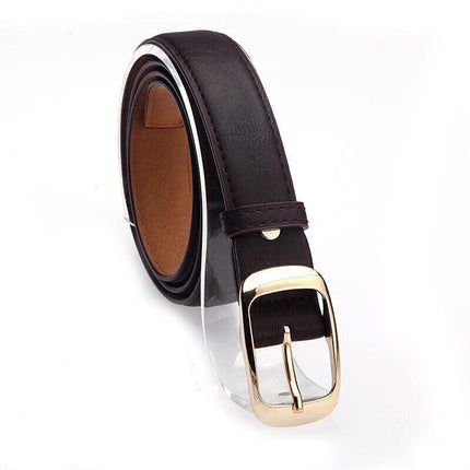 Fashion Ladies Womens Jeans Classic Buckle PU Leather Belt Waistbands Printed AU - Aimall