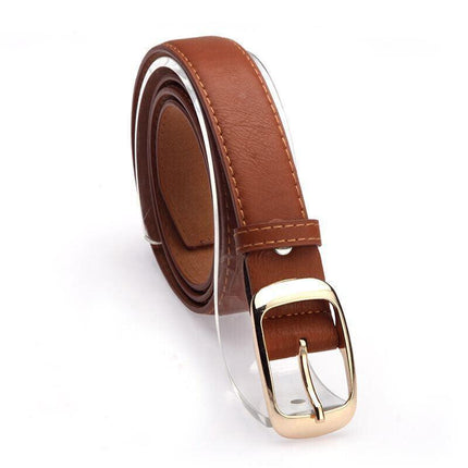 Fashion Ladies Womens Jeans Classic Buckle PU Leather Belt Waistbands Printed AU - Aimall