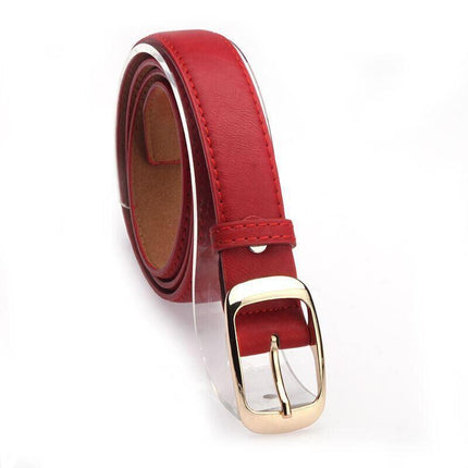 Fashion Ladies Womens Jeans Classic Buckle PU Leather Belt Waistbands Printed AU - Aimall