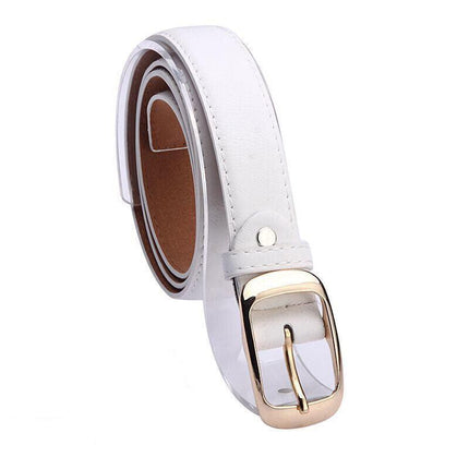 Fashion Ladies Womens Jeans Classic Buckle PU Leather Belt Waistbands Printed AU - Aimall