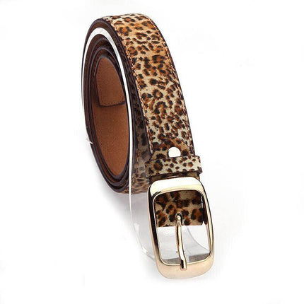 Fashion Ladies Womens Jeans Classic Buckle PU Leather Belt Waistbands Printed AU - Aimall