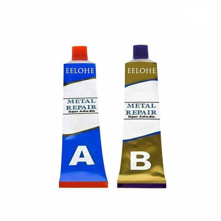 Industrial HEAT Resistance Cold Weld Auto Metal Repair Paste Adhesive Gel A&B AU - Aimall