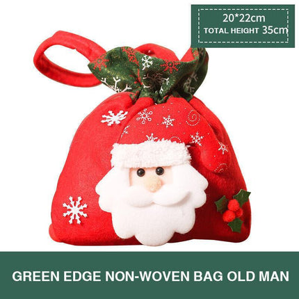 Christmas Candy Treat Bags Gift Wrapping Bag Xmas Party Drawstring Decor Bags AU - Aimall