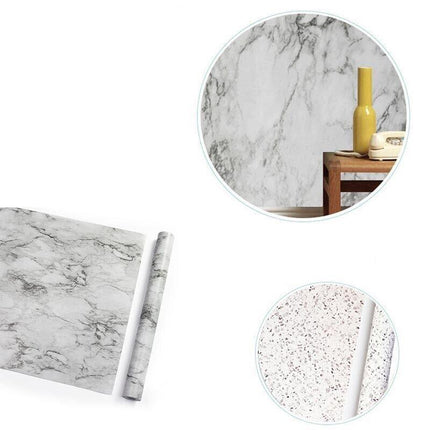 10M Marble Wall Sticker Decor Roll Wallpaper Self Adhesive Contact Paper PVC AU - Aimall