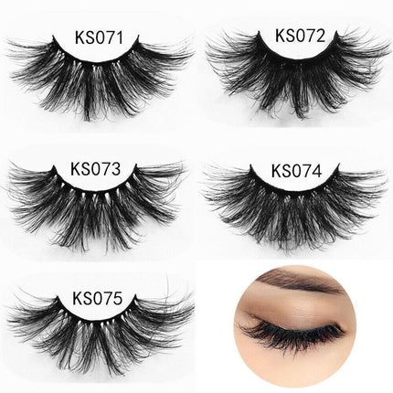 7 Pairs/set Natural Fake Lashes Set 3D Mixed Layered Long Soft False Eyelashes - Aimall