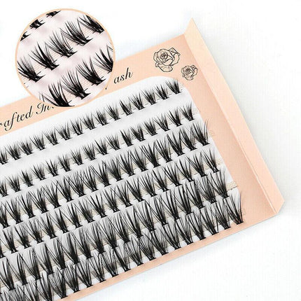 Volume Cluster eyelash extension individual Russian False Mink Lashes C 10D/20D - Aimall