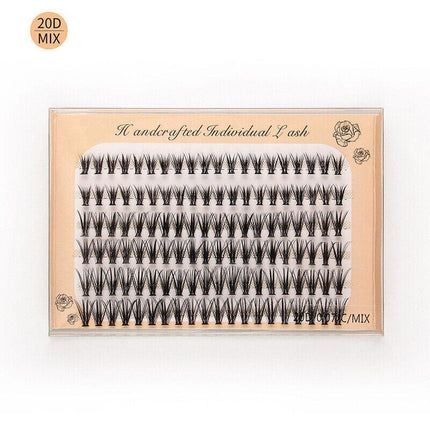 Volume Cluster eyelash extension individual Russian False Mink Lashes C 10D/20D - Aimall