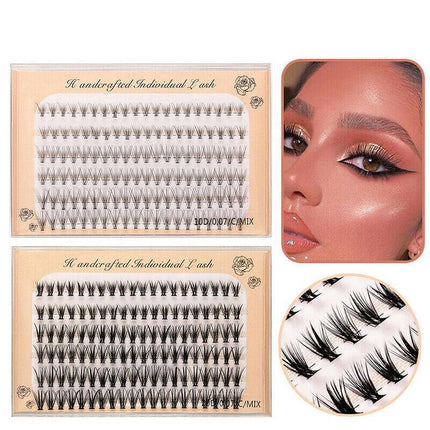 Volume Cluster eyelash extension individual Russian False Mink Lashes C 10D/20D - Aimall